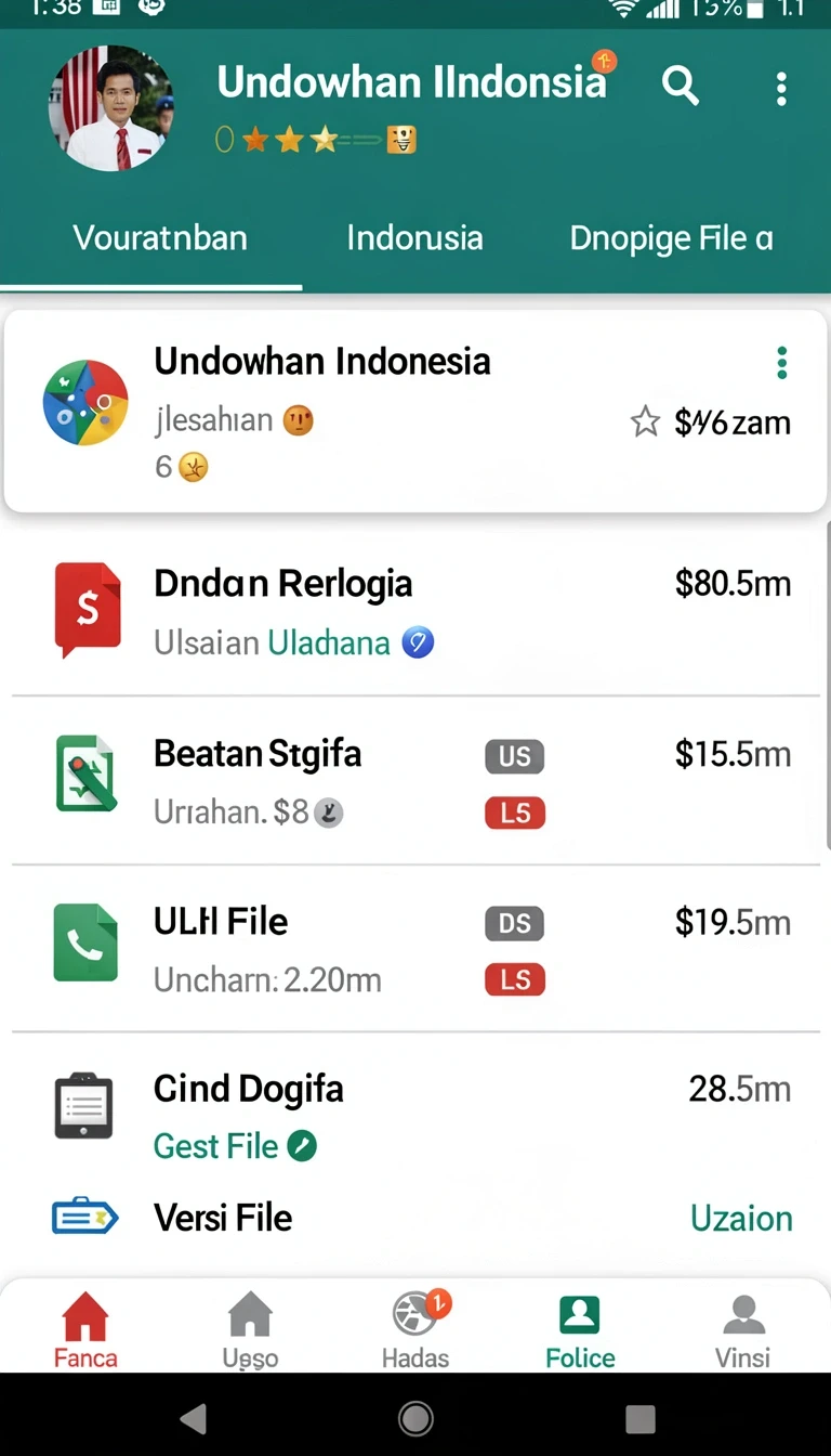 Beragam pilihan permainan menarik dalam aplikasi Panduan Instalasi Aplikasi 9939 di Android.